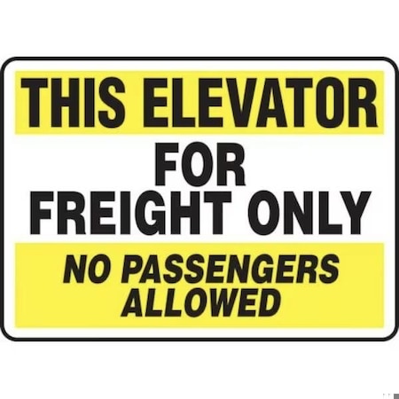 Accuform SAFETY SIGN THIS ELEVATOR FOR MEQM922XP MEQM922XP
